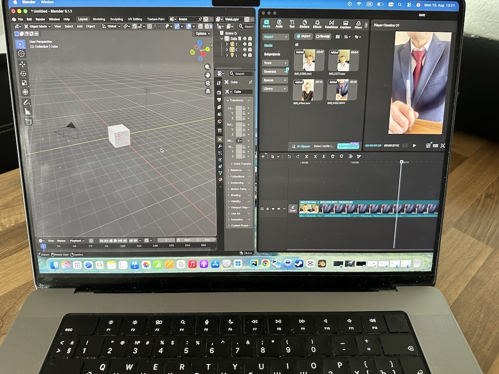 Blender und CapCut